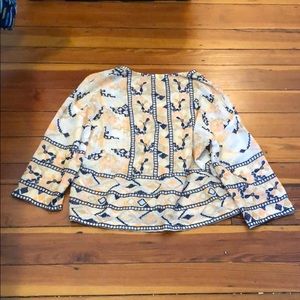 Antik Batik woven embroidered blouse